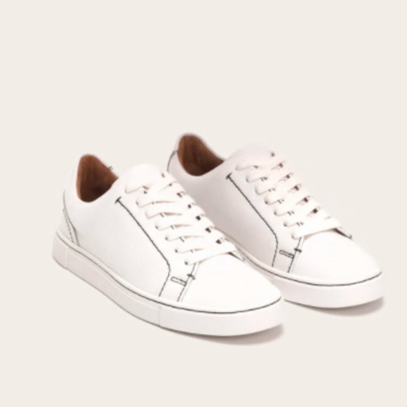 frye women's leather tennis shoes